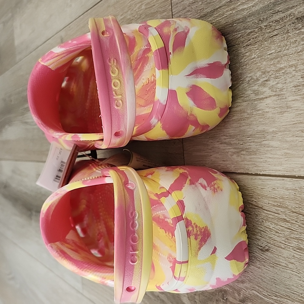 SALE💥NWT💖CROCS Platform Marbled Pink Lemonade Clog - Picture 3 of 8